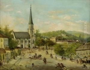 Wien: Hietzing Mit Der Kirche