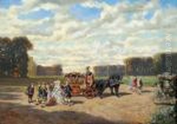 The Noble Party Setting Out - view 1