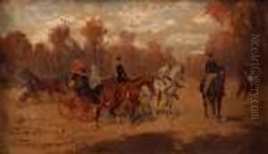 Riding Through The Park by Alexander Ritter Von Bensa