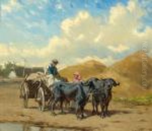 Fuhrwerk In Einer Ungarischen Landschaft - view 1