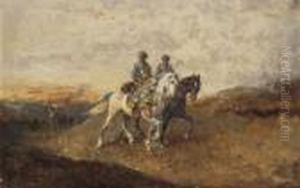 Zwei Ritter Zu Pferd - view 1