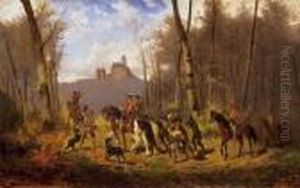 Bear-hunters by Alexander Ritter Von Bensa