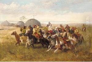 Kalmyk Wedding by Joseph I Von Berres