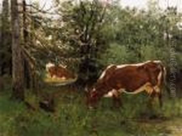 Cows In The Forest - view 1