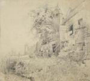 Bauernfamilie Vor Ihrem Haus In
 Zons