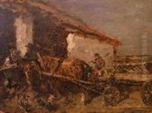 Przed Stajnia by Gregor Von Bochmann