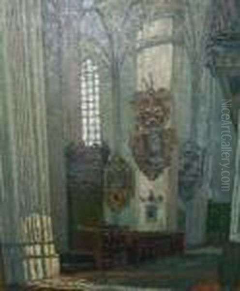 Kircheninterieur. Unten Rechts Signiert A. Brandis - view 1