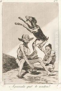 Los Caprichos Three plates by Francisco Goya Fuendetodos