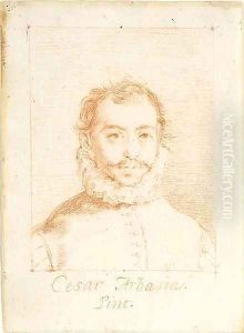 Portrait of Cesar Arbasia, bust-length by Francisco Goya Fuendetodos