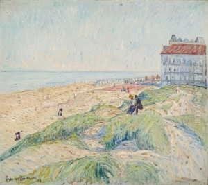 Strand In Knokke (dunenlandschaft) by Theo Von Brockhusen