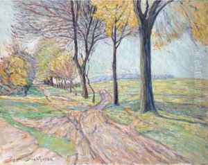 The Woodland Path by Theo Von Brockhusen