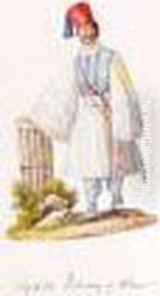 A Group Of Watercolours Of Greek Figures - view 1