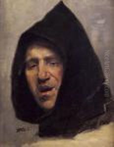 Head Of A Monk by Vaclav Brozik