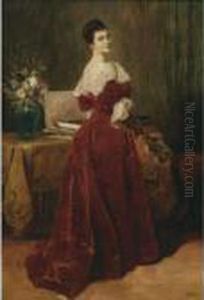 Study For A Portrait Of Countess X by Vaclav Brozik
