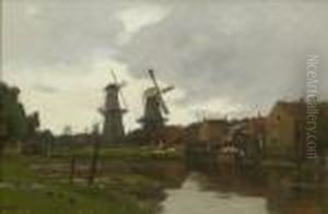 Hollandische
Kanallandschaft. by Gilbert Von Canal