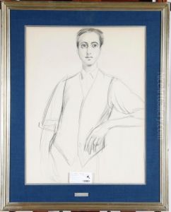 11995. Dardel, Nils Von. Blyertsteckning. Intygad A Tergo Ochdat 1930. A296:201 by Nils Von Dardel