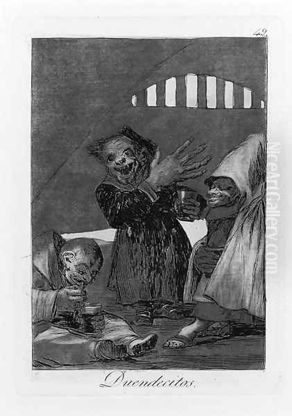 Duendecitos, Plate 49, from Los Caprichos - view 1