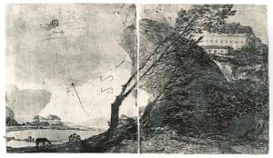 Landscape with Buildings and Trees by Francisco Goya Fuendetodos