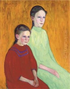 Two Girls by Nils Von Dardel