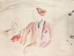 Isadora Duncan And Clive Bell by Nils Von Dardel