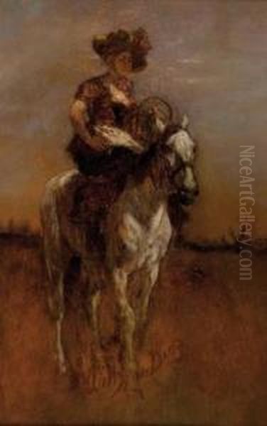 "marketenderin Auf Schimmel"signiert: Wilhelm Diez - view 1