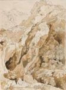 Blick In Ein Gebirgstal. by Georg Maximilian Johann Von Dillis