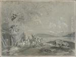 Hirten Mit Schafen Und
Ziegen by Georg Maximilian Johann Von Dillis