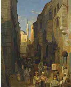 A Busy Street In Tangiers