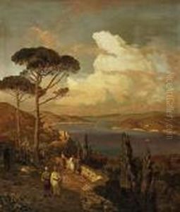 View Of The Bosporus by Themistocles Von Eckenbrecher