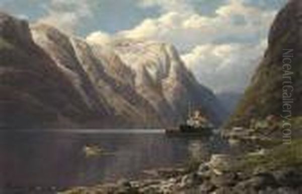 'im Naerofjord Bei Styve Mit Der D. Blucher'. - view 1