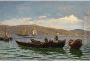 The Bosphorus Near Bebek by Themistocles Von Eckenbrecher