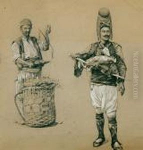 Greek Merchant, Turkish Warrior by Themistocles Von Eckenbrecher