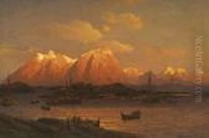 "abend Bei Svolvaer Auf Den
 Lofoten".