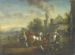 Courtly Hunting Company,halting By The Font