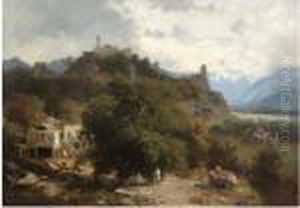 Caucasian Landscape by Paul Von Franken