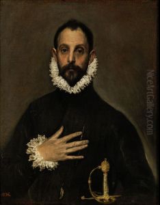 Nobleman with his Hand on his Chest 1583-85