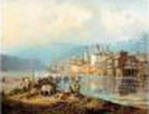 Travellers Resting By The Lake, Georgia