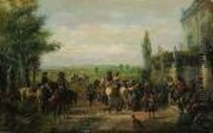 Aufbruch Zur Jagd. by Alfred Ritter von Malheim Friedlander