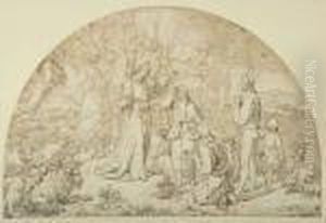 Die Verkundigung Auf Dem Hirtenfeld by Josef Von Fuhrich