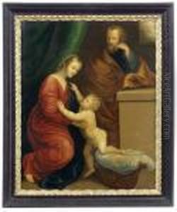 Die Heilige Familie by Josef Von Fuhrich