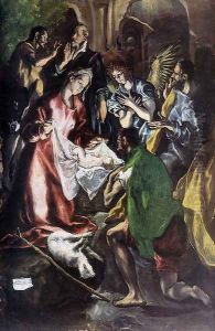 Adoration of the Shepherds (detail) 1596-1600