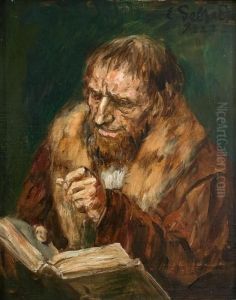 Lesender Mann by Eduard Karl Franz von Gebhardt