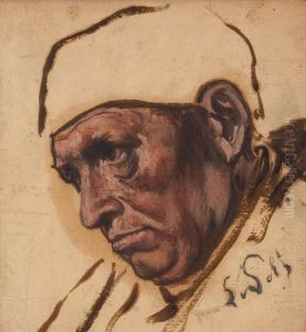 Studie Eines Klerikers by Eduard Karl Franz von Gebhardt