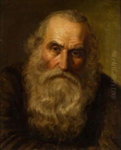 Alter Mit Weisem Bart by Eduard Karl Franz von Gebhardt