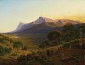 Mount William As Seen From Mount Dryden In The Grampians, Victoria by Eugene von Guerard