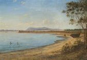 Mount Macedon From A Point Between St Kilda And Brighton by Eugene von Guerard