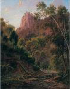 Cumberland Creek, Near Lorne, Victoria by Eugene von Guerard