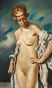 Frauenakt by Hugo, Freiherr Von Habermann