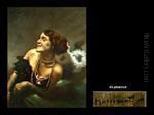 Portrait Einer Dame Mit Perlenkette by Hugo, Freiherr Von Habermann