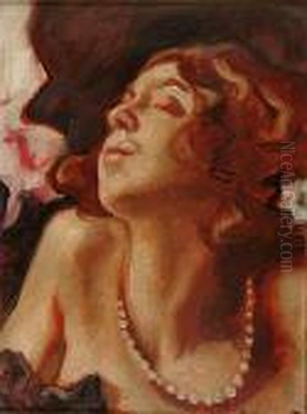 Portrait Of A Lady With Pearl Necklace - view 1